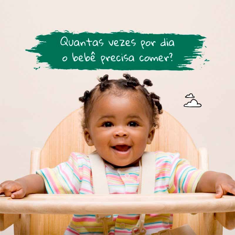 Quantas vezes por dia o bebê precisa comer?